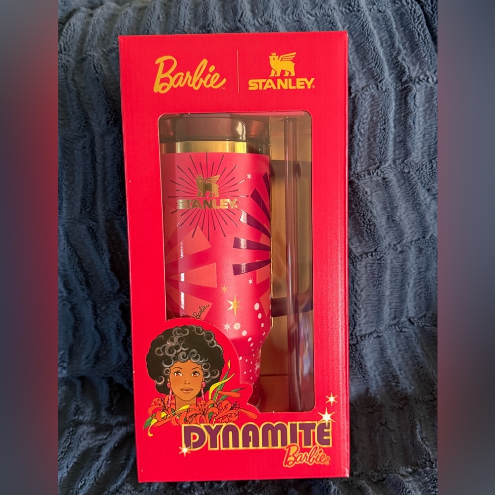 Stanley Pink and Gold Retro Graphic Travel Tumbler